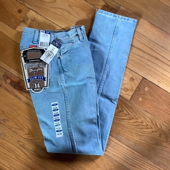 Womens wrangler boot cut  jeans   9 slim x 38   Premium Gold buckle collection - Picture 5 of 6